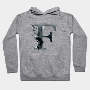 Floral Monogram F Dark Herbs And Flora Hoodie